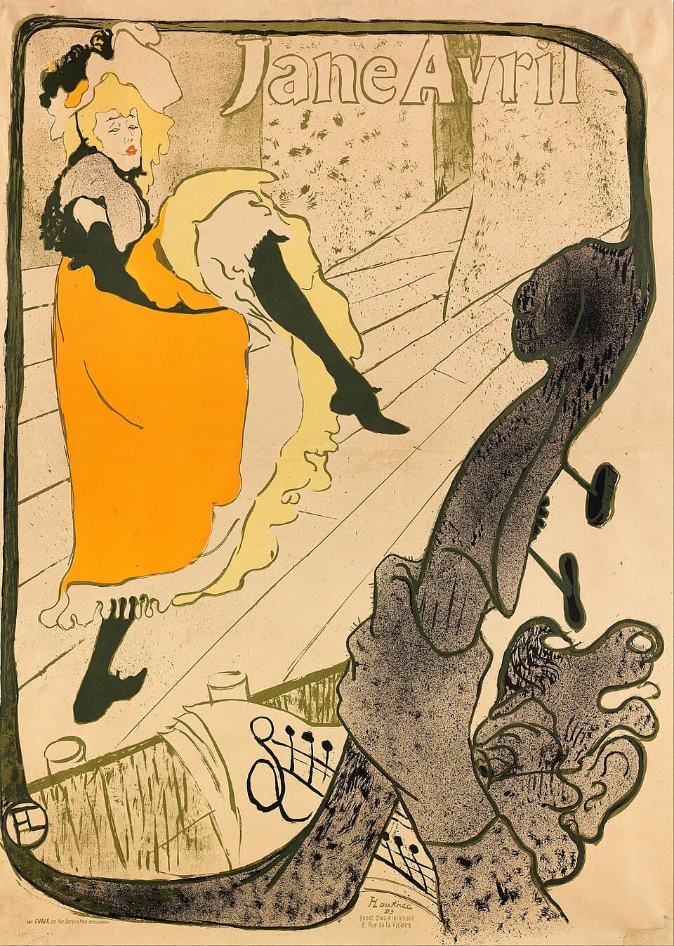 Jane Avril by Henri de Toulouse-Lautrec