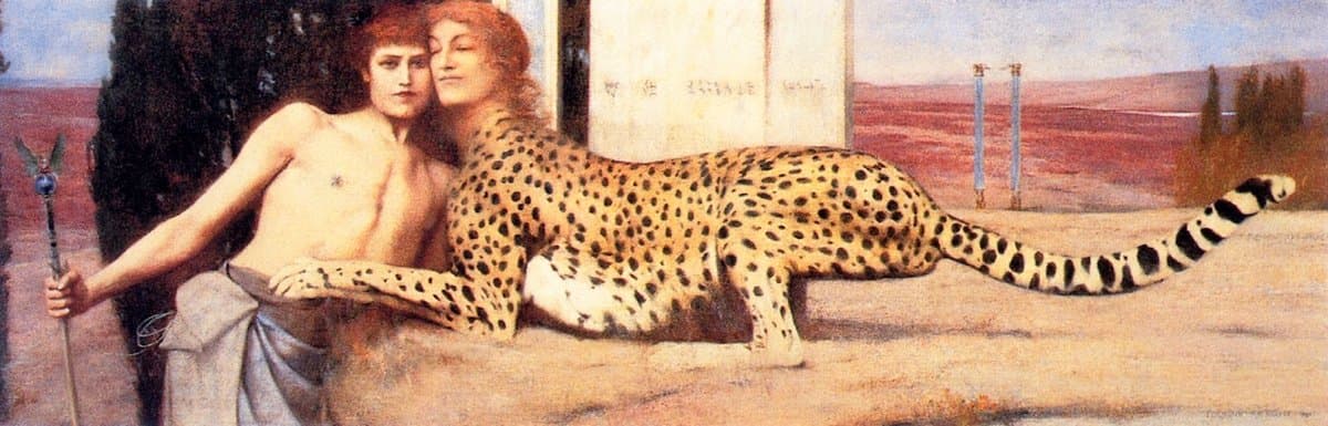 The Caress by Fernand Khnopff