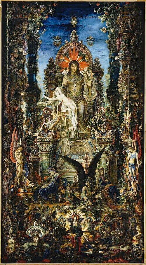 Jupiter and Semele by Gustave Moreau