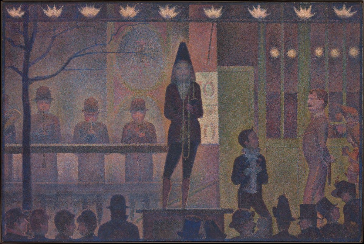 Parade de cirque by Georges Seurat