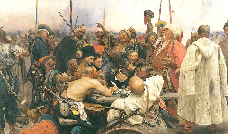 Reply of the Zaporozhian Cossacks by Ilya Repin