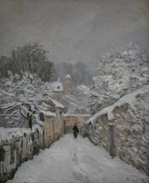 Snow at Louveciennes by Alfred Sisley